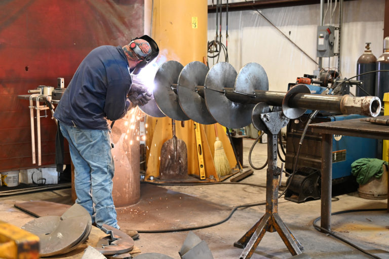 'Welder welding' Belltec auger